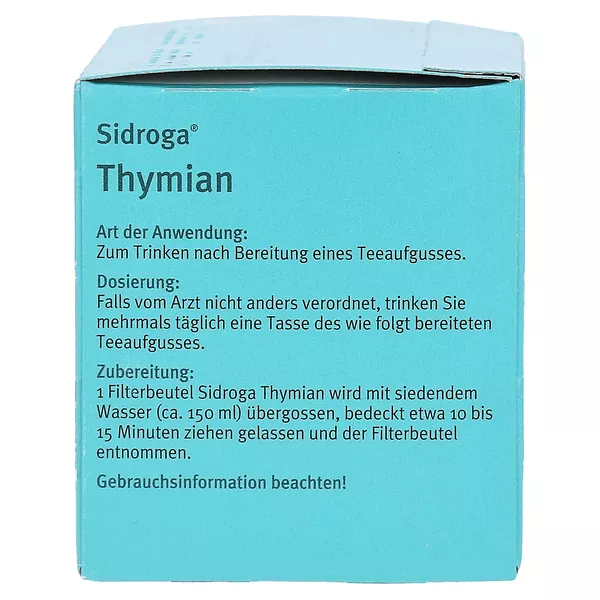 Sidroga Thymian Tee Filterbeutel 20X1,6 g