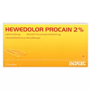Hewedolor Procain 2% Injektionslösung in 10 St
