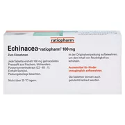 Echinacea ratiopharm 100 mg 50 St