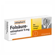 Folsäure ratiopharm 5 mg 20 St