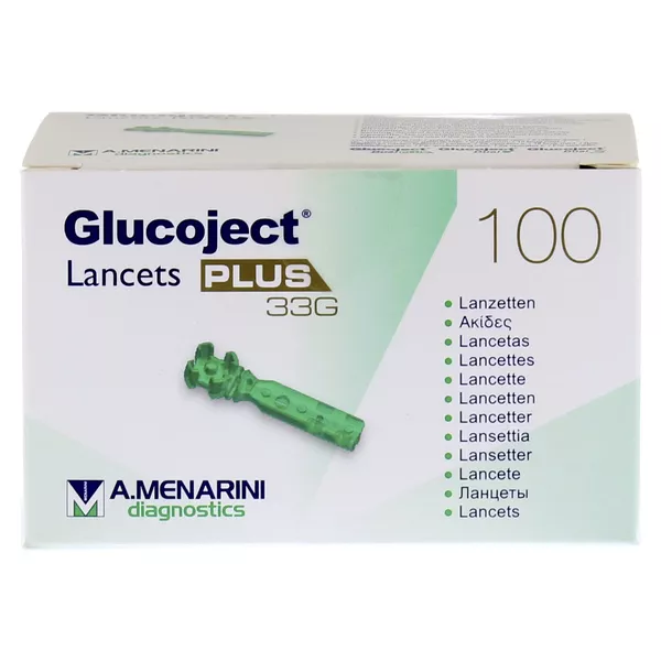 Glucoject PLUS 33 G Lanzetten 100 St