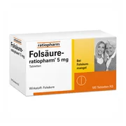Produktabbildung: Folsäure ratiopharm 5 mg