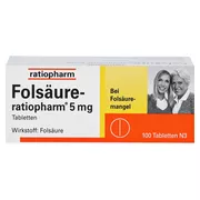 Folsäure ratiopharm 5 mg, 100 St.