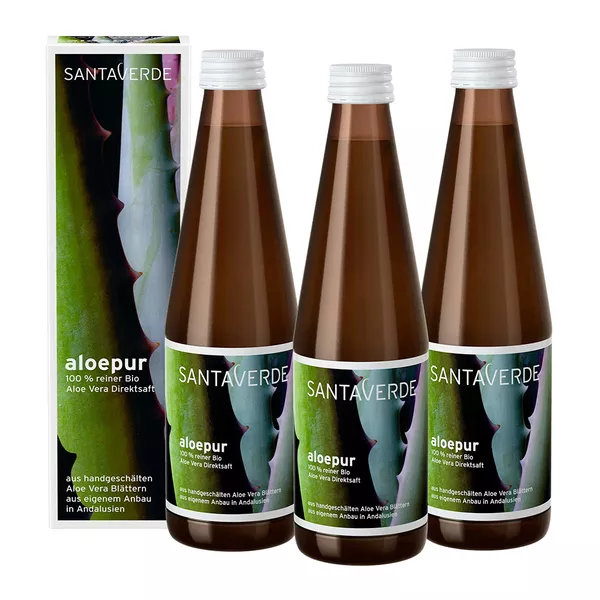 Santaverde aloe vera saft 100% rein 3X330 ml