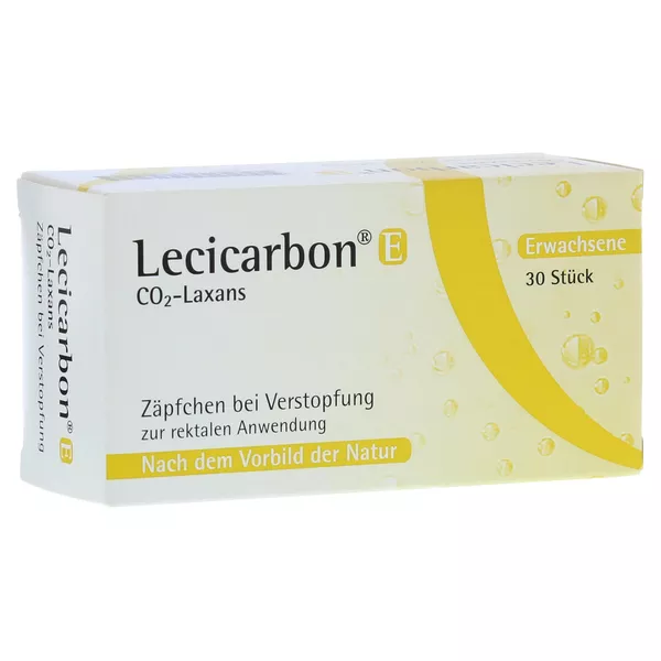 Lecicarbon E CO2-Laxans Erwachsenensuppositorien 30 St