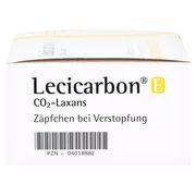 Lecicarbon E CO2-Laxans Erwachsenensuppositorien 100 St