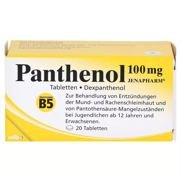Panthenol 100 mg JENAPHARM 20 St