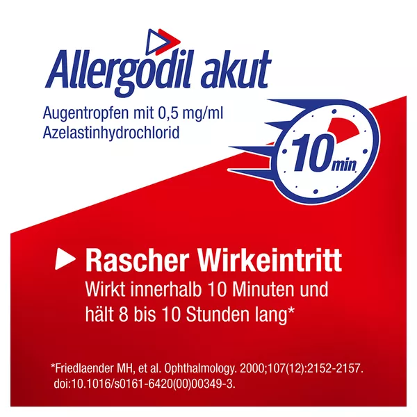 Allergodil akut Augentropfen bei Allergien, 6 ml