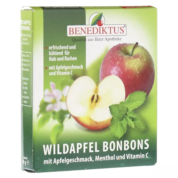 Wildapfel Bonbons mit Menthol + Vitamin C 50 g