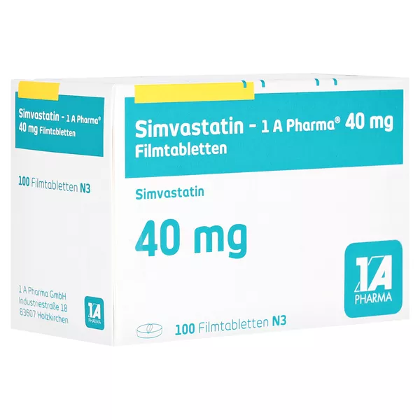 SIMVASTATIN-1A Pharma 40 mg Filmtabletten 100 St