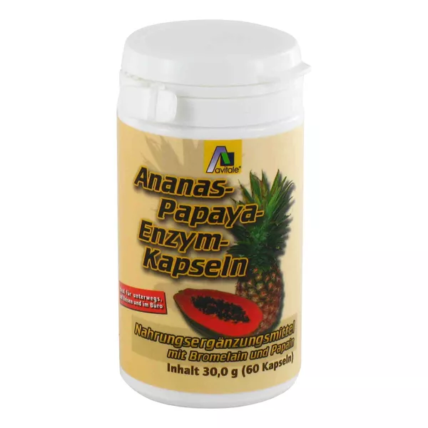 Avitale Ananas-Papaya Enzym Kapseln 60 St