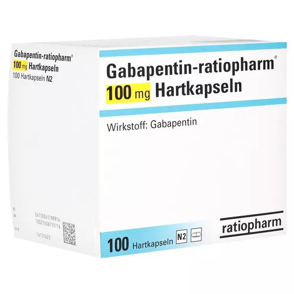 GABAPENTIN-ratiopharm 100 mg Hartkapseln 100 St