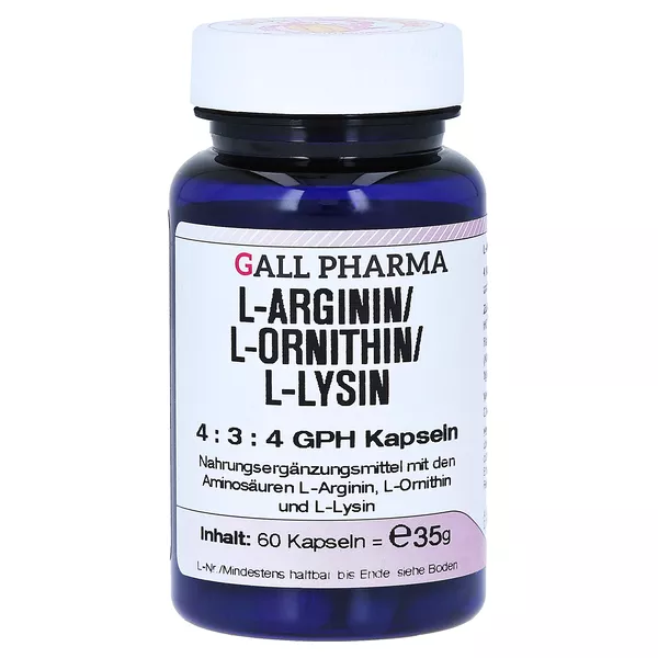 L-arginin/l-ornithin/l-lysin 4:3:4 GPH K 60 St