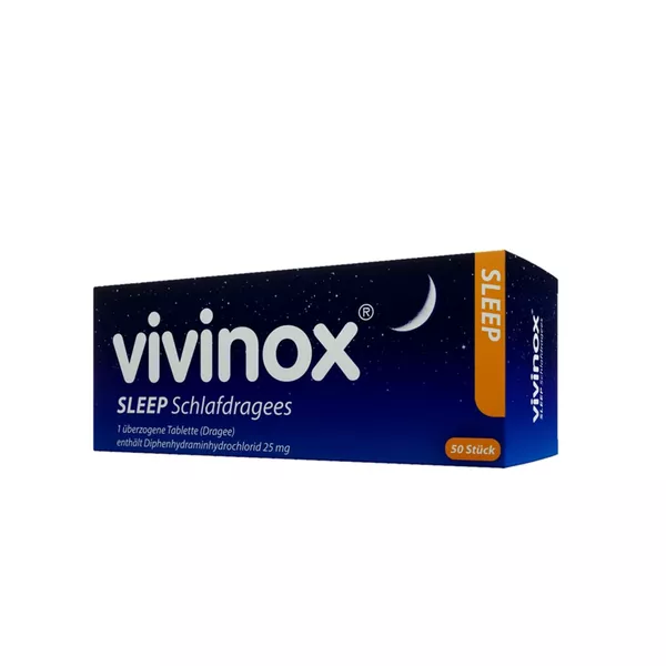 Vivinox SLEEP Schlafdragees bei Schlafstörungen & Einschlafproblemen 50 St