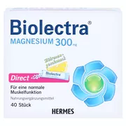 Biolectra Magnesium 300 mg Direct Zitron 40 St