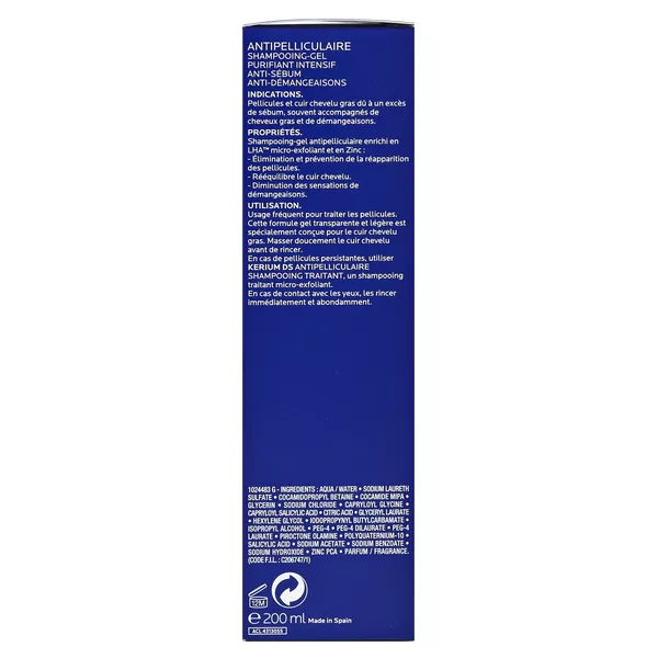 La Roche Posay Kerium Anti-Schuppen Gel-Shampoo 200 ml