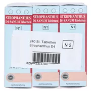Strophanthus D 4 Sanum Tabletten 3X80 St