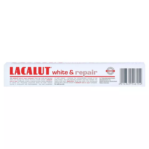 Lacalut White & repair Zahncreme, 75 ml
