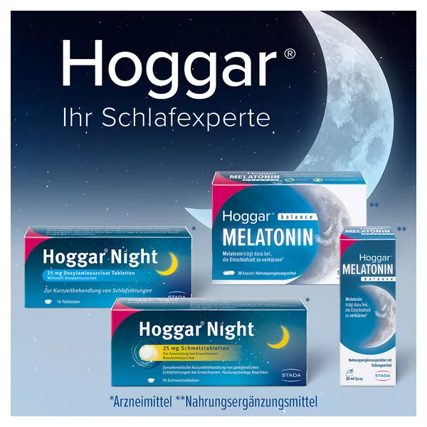 Hoggar Night 25 mg Doxylamin Schlaftabletten 20 St