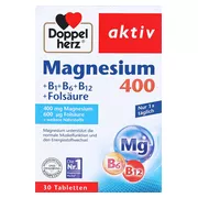 Doppelherz aktiv Magnesium 400 mg + B1 + B6 + B12 + Folsäure 30 St