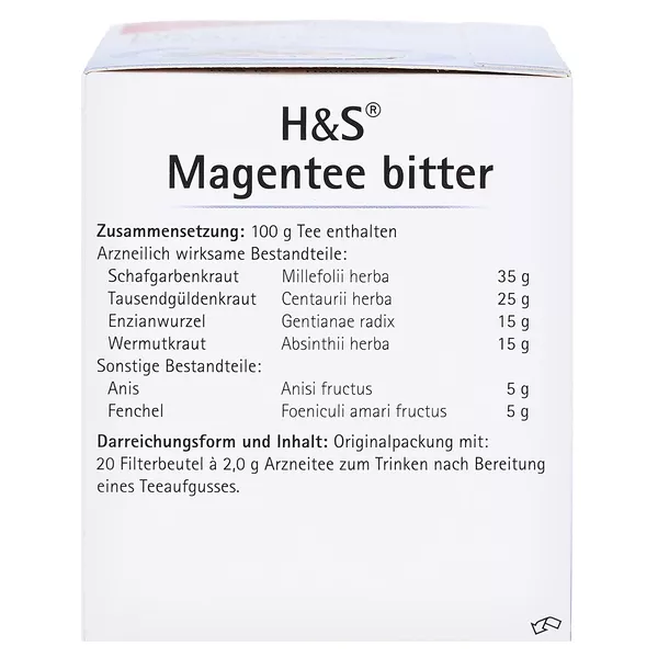 H&S Magentee bitter 20X2,0 g