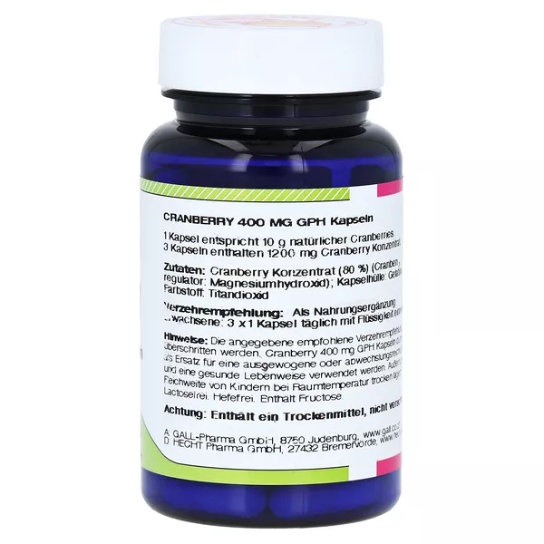 Cranberry 400 mg GPH Kapseln 60 St