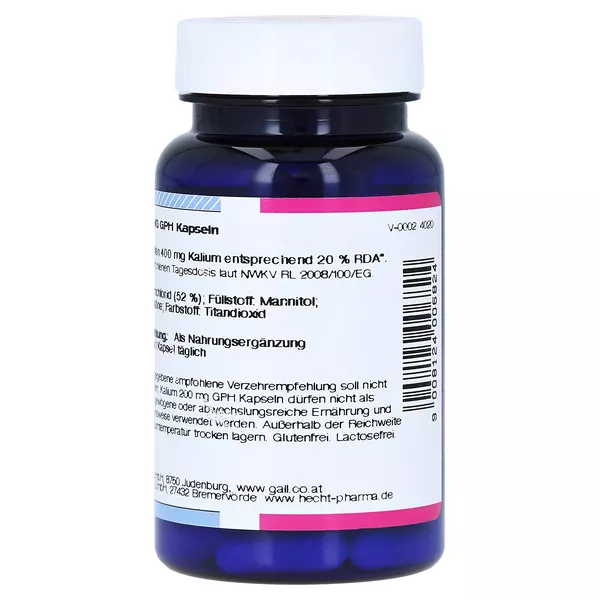 Kalium 200 mg GPH Kapseln 60 St