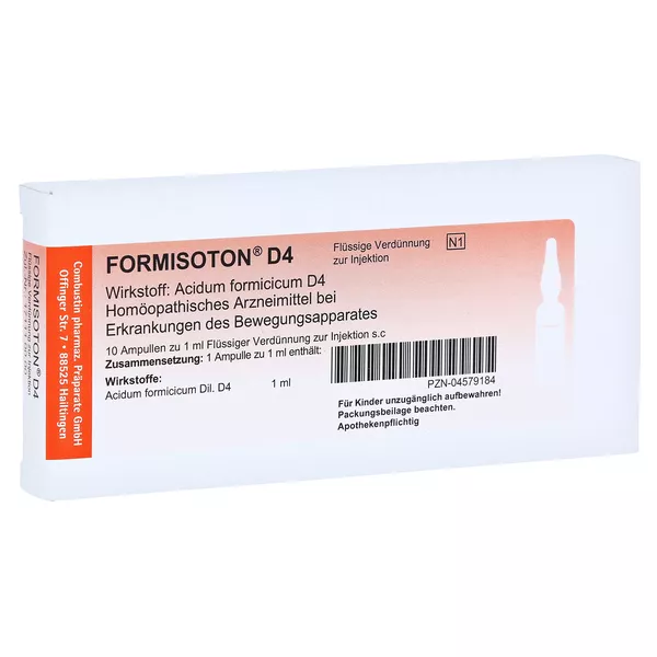 Formisoton D 4 Ampullen 10X1 ml