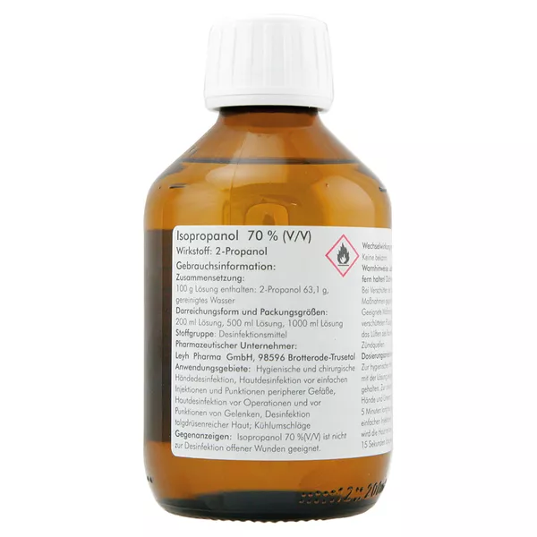 Isopropanol 70% (V/V) 200 ml
