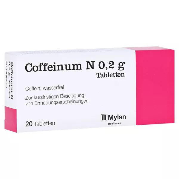 Coffeinum N 0,2 g Tabletten 20 St