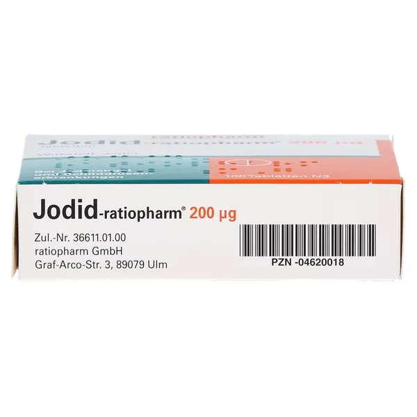 Jodid ratiopharm 200 µg 100 St