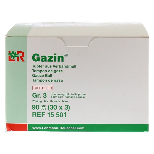 Gazin Tupfer Pflaumengroß steril Gr.3 20 30X3 St