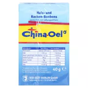 CHINA ÖL Hals- und Hustenbonbons o. Zucker, 40 g