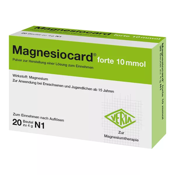 Magnesiocard Forte 10 mmol Plv.z.Her.e.L 20 St
