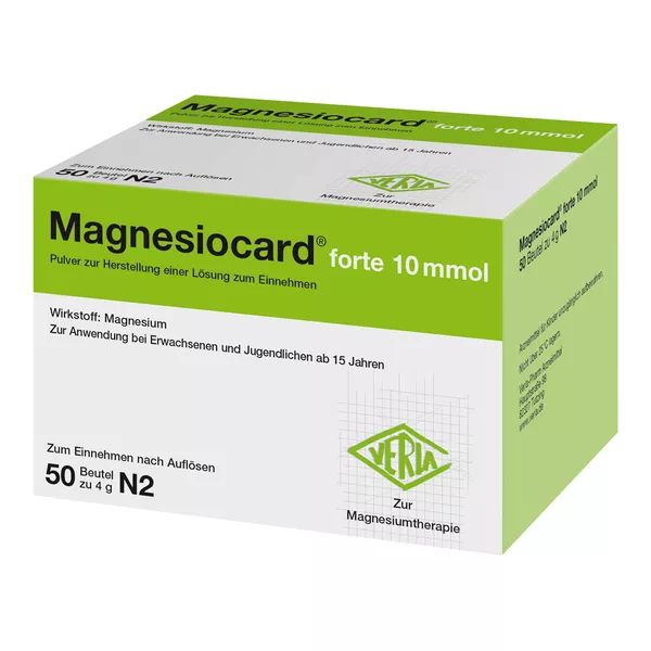 Magnesiocard Forte 10 mmol Plv.z.Her.e.L 50 St