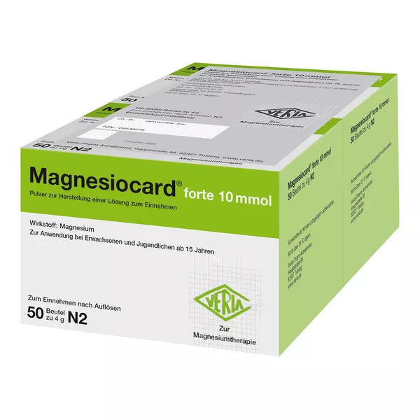 Magnesiocard Forte 10 mmol Plv.z.Her.e.L 100 St