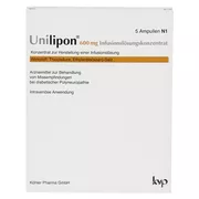 Unilipon 600 Infusionslösungskonzentrat 1X5 St