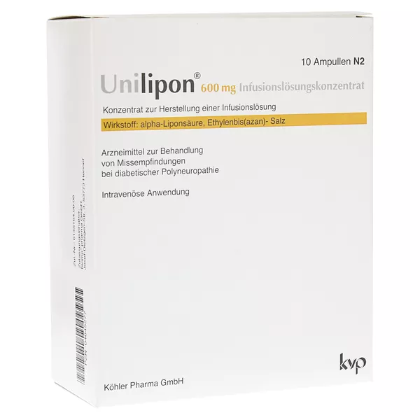 Unilipon 600 Infusionslösungskonzentrat 10 St
