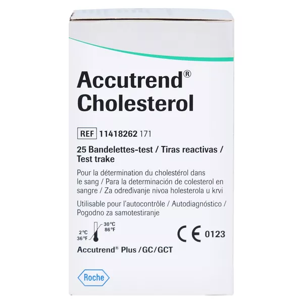 Accutrend Cholesterol Teststreifen 25 St