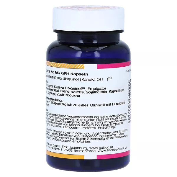 Ubiquinol 50 mg GPH Kapseln 30 St