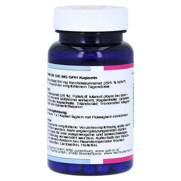 Vitamin B3 100 mg GPH Kapseln 60 St