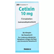 Cetixin 10 mg Filmtabletten 20 St