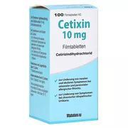 Cetixin 10 mg Filmtabletten 100 St