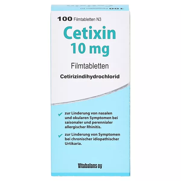 Cetixin 10 mg Filmtabletten 100 St