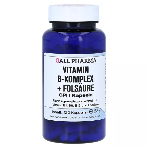 Vitamin B Komplex+folsäure GPH Kapseln 120 St