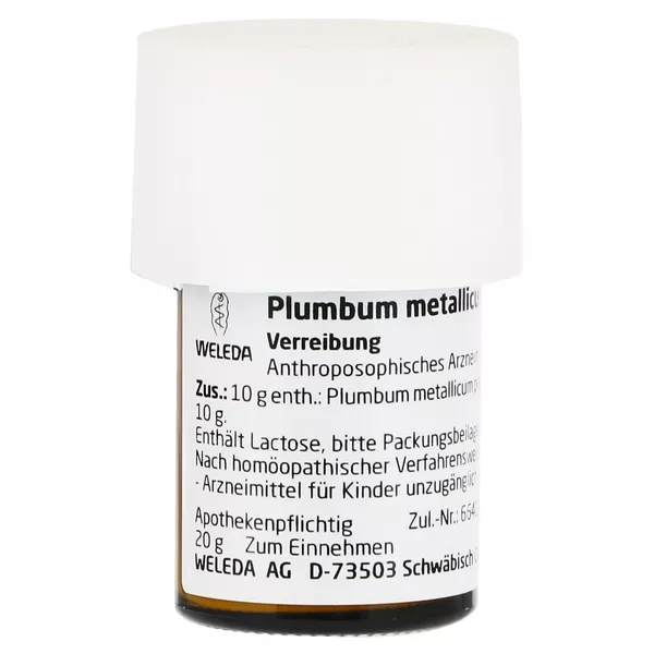 Plumbum Metallicum Praep. D 20 Triturati 20 g