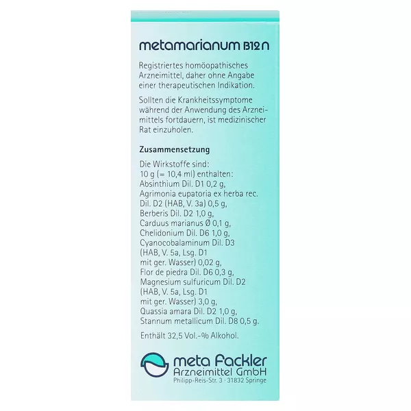 Metamarianum B 12 N Mischung 50 ml