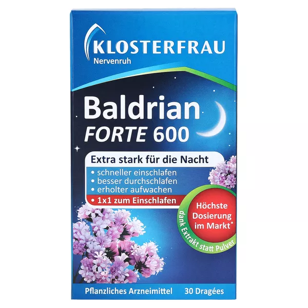Klosterfrau Baldrian Forte 600 Nervenruh 30 St