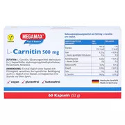 MEGAMAX L-Carnitin 500 mg 60 St