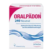 Produktabbildung: Oralpädon 240 NEUTRAL Elektrolytepulver 10 St
